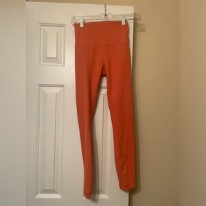 Lululemon fast free legging burnt orange size: 4